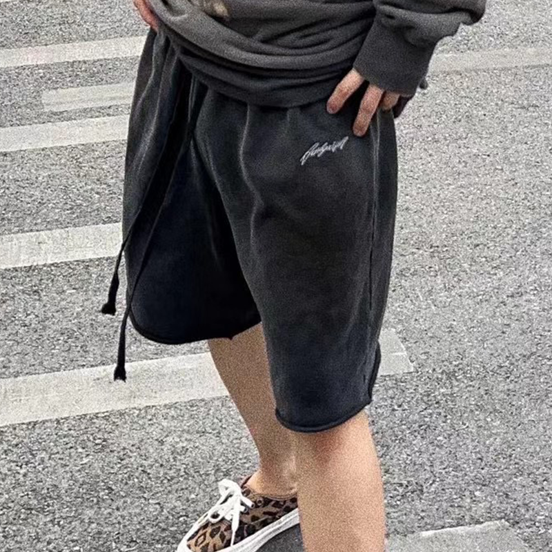Streetwear Brands Logo - Ask Askurryself Embroidered Logo Men's Loose
