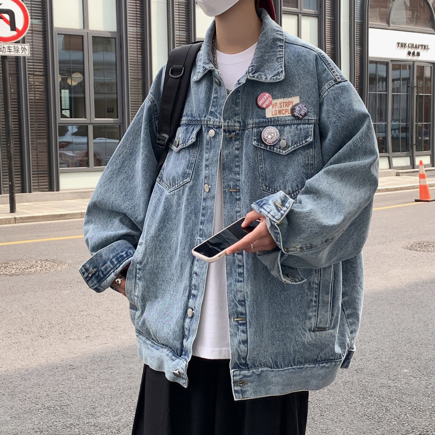 Streetwear High End Brand - American style cool jacket denim jacket