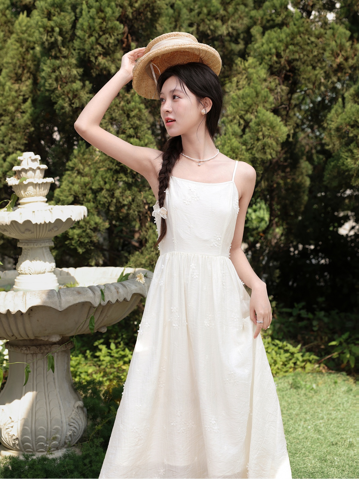 Elegant Off-Shoulder White Ric - Off White Belt 评论和价格