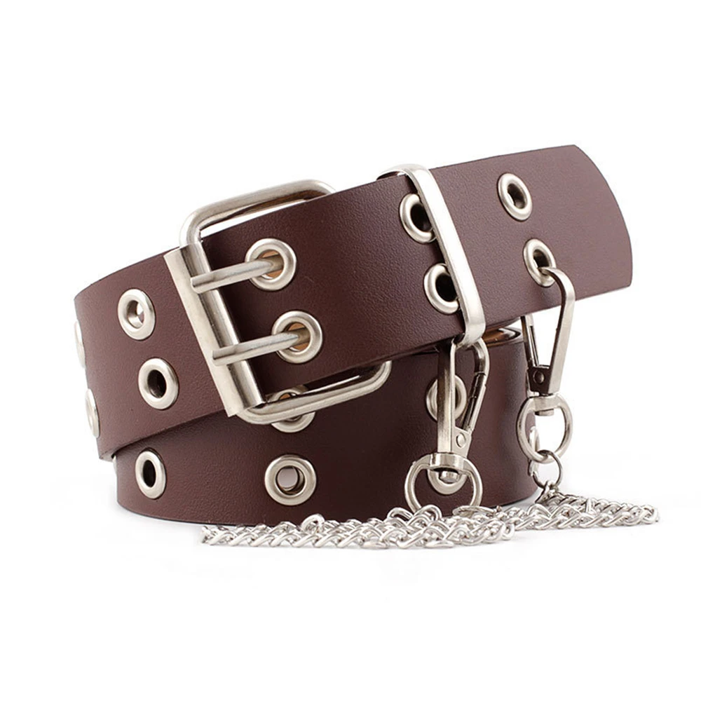 New Design Punk Rock Leather B - Streetwear Brand Belts 评论和价格