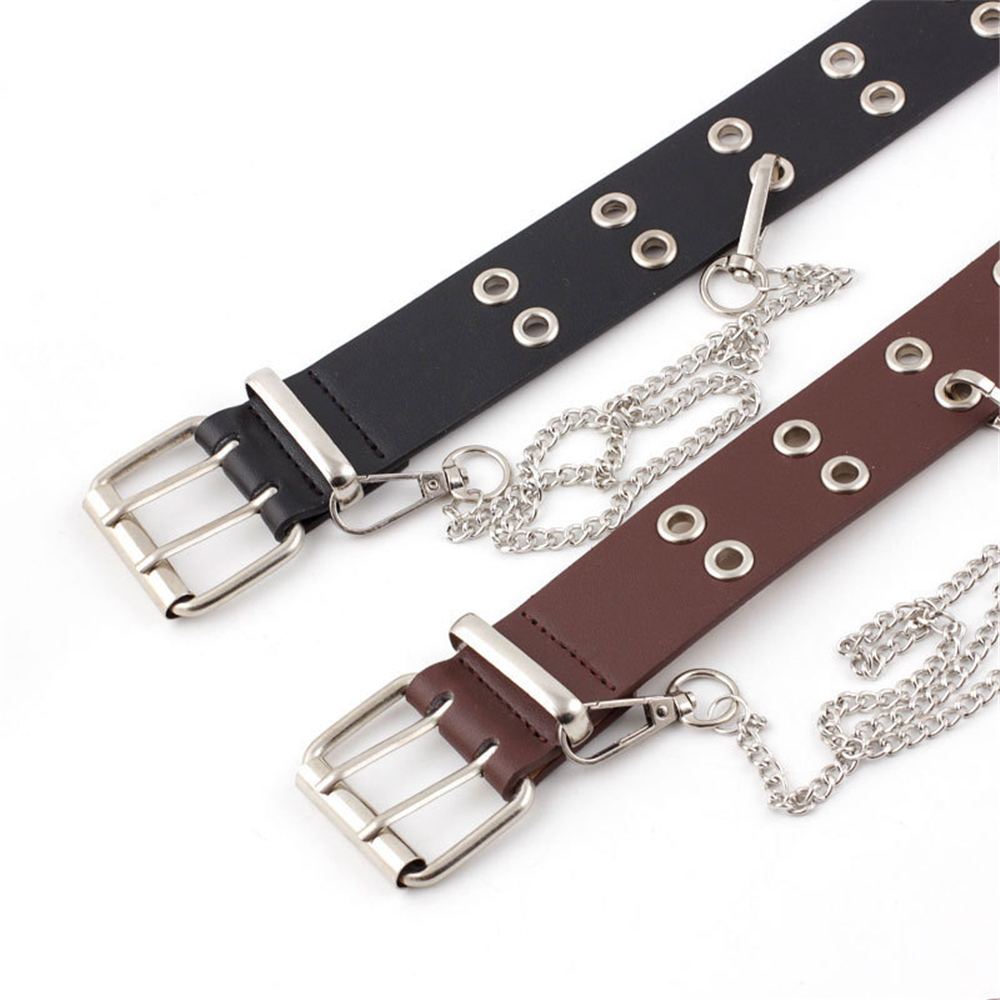 New Design Punk Rock Leather B - Streetwear Brand Belts 评论和价格