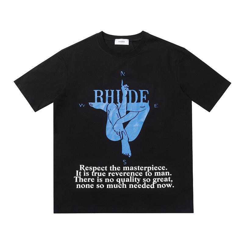 Loose Men's Short Sleeve T-Shi - Streetwear Brand Slogans 评论和价格
