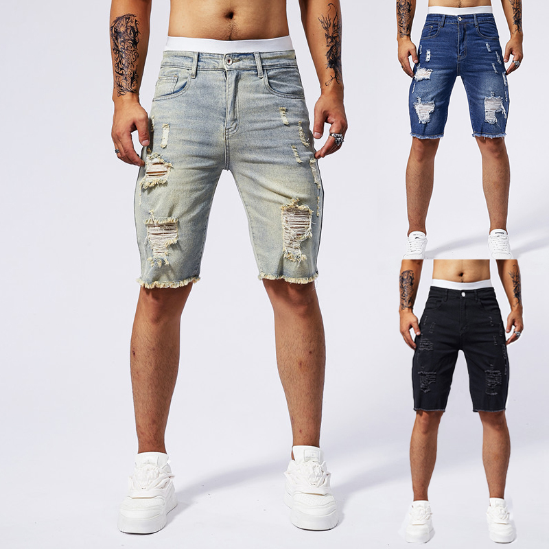 2025 Summer New Men's Ripped D - Streetwear Brand 评论和价格