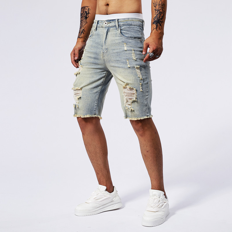 2025 Summer New Men's Ripped D - Streetwear Brand 评论和价格