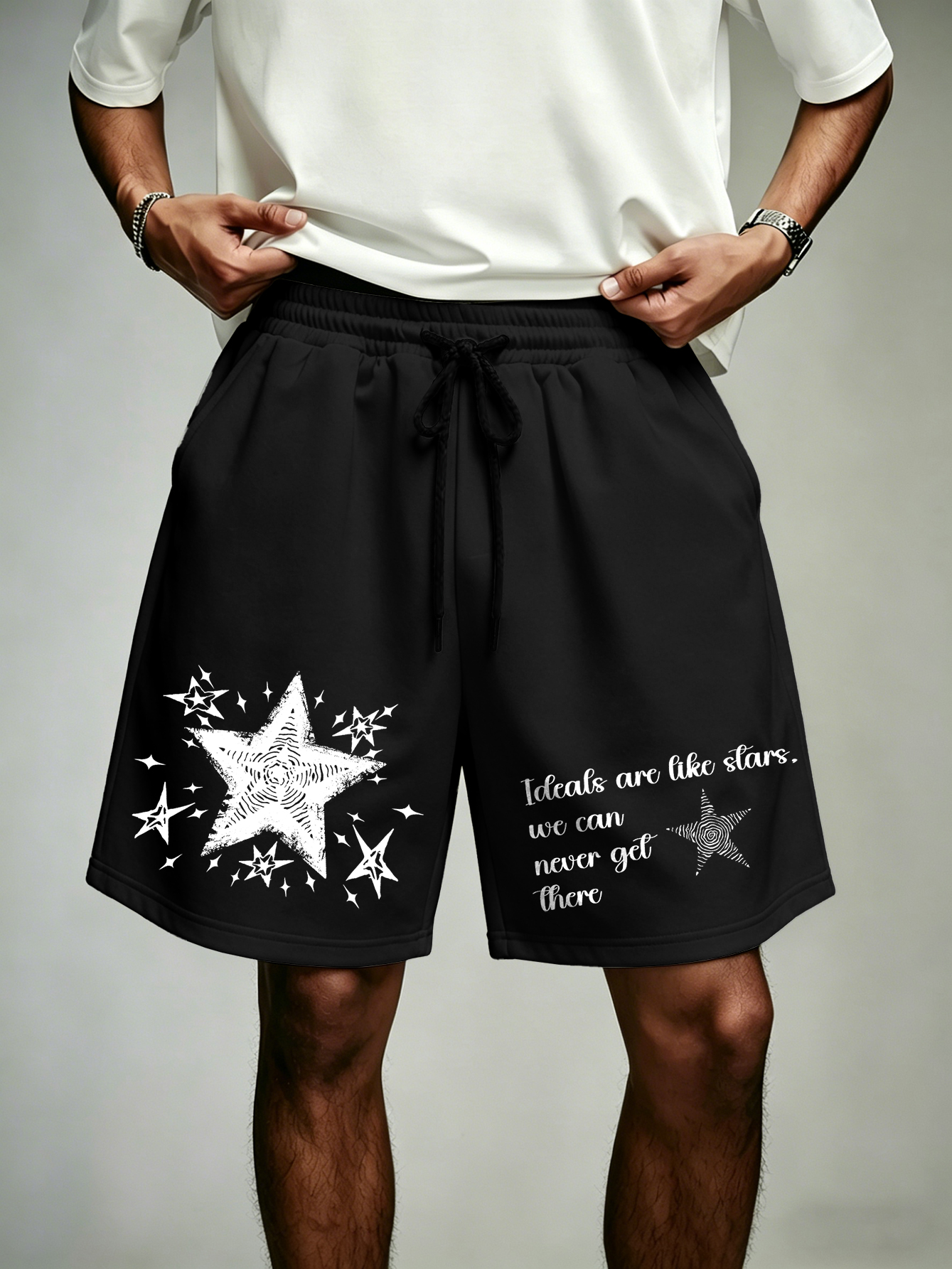 Men's Oversized Gothic Streetw - Streetwear Brand Slogans 评论和价格