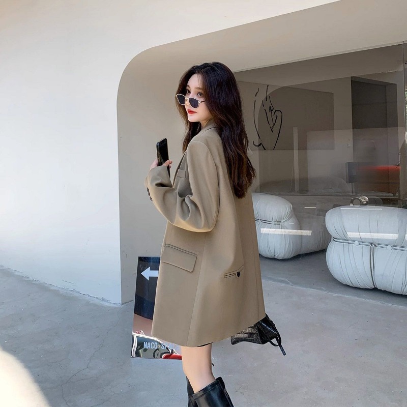 Brand Black Blazer Women Jacke - Women Streetwear Brand 评论和价格