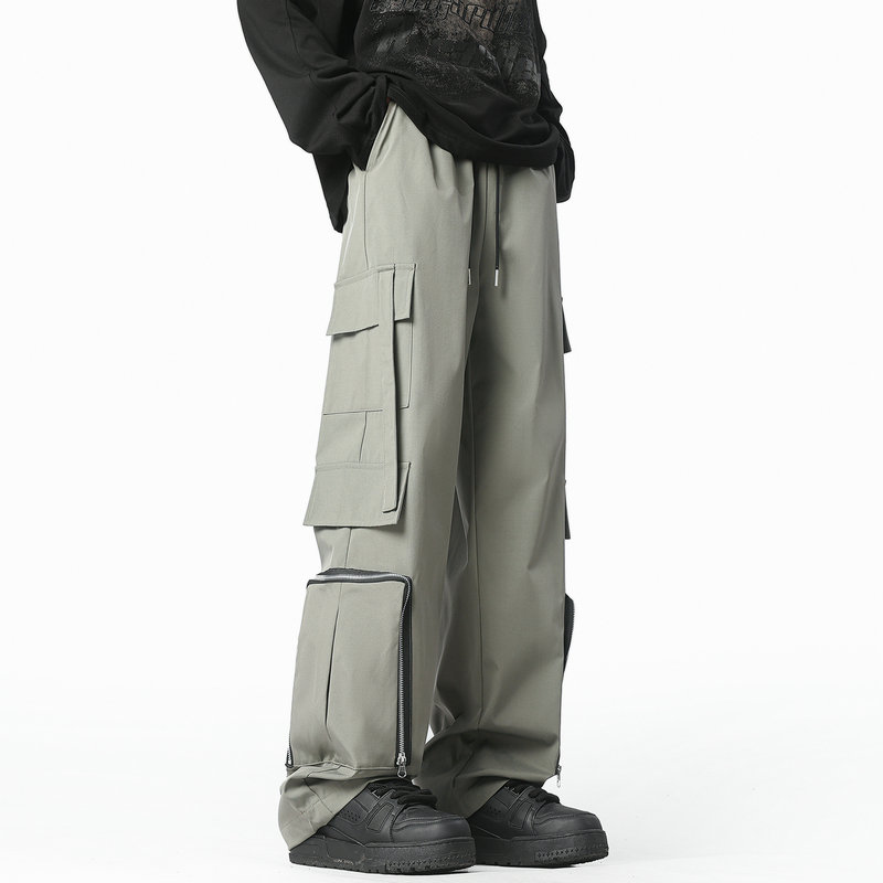 Fashion Men Cargo Pants Loose  - Streetwear Brand 评论和价格