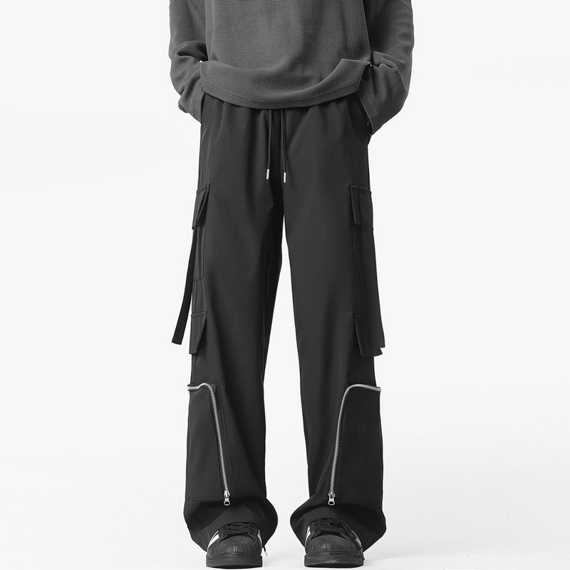 Fashion Men Cargo Pants Loose  - Streetwear Brand 评论和价格