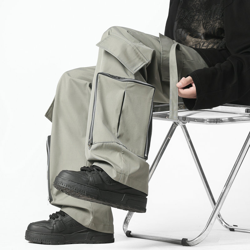 Fashion Men Cargo Pants Loose  - Streetwear Brand 评论和价格