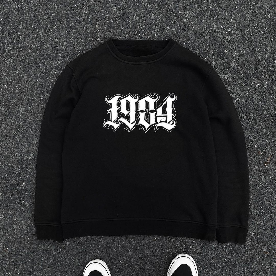 1984 Printing Loose Large Size - Women Streetwear Brand 评论和价格
