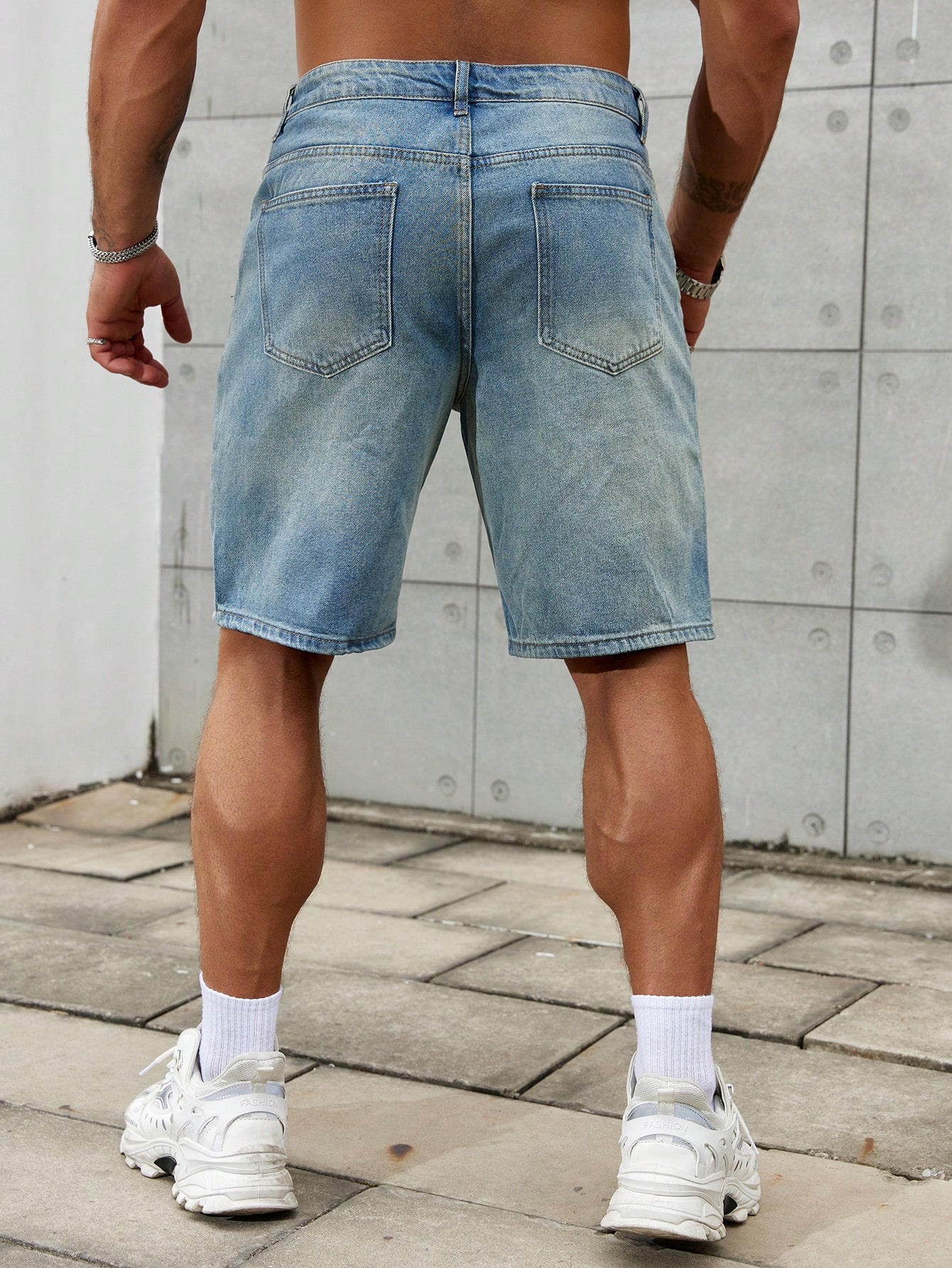 New Fashion Mens Ripped Short  - Streetwear Brand Clothing 评论和价格