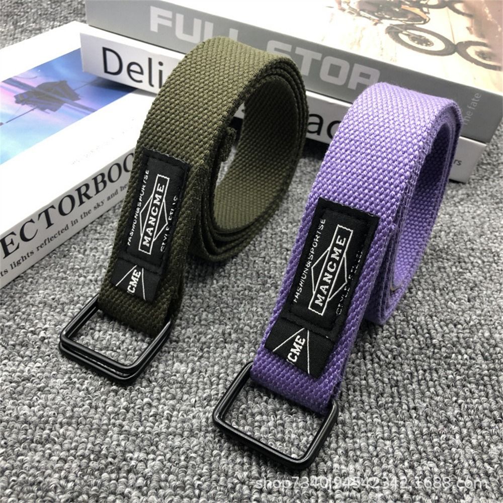 Women Man Nylon Braided Canvas - Off White Belt 评论和价格