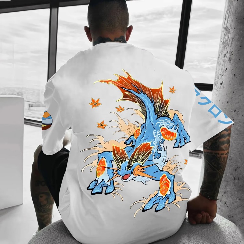 Pokémon Co-branded Print T-shi - Streetwear Brand Clothing 评论和价格