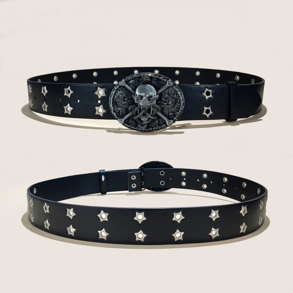 Gothic Men's Belts High-end Lu - Streetwear Brand Belts 评论和价格