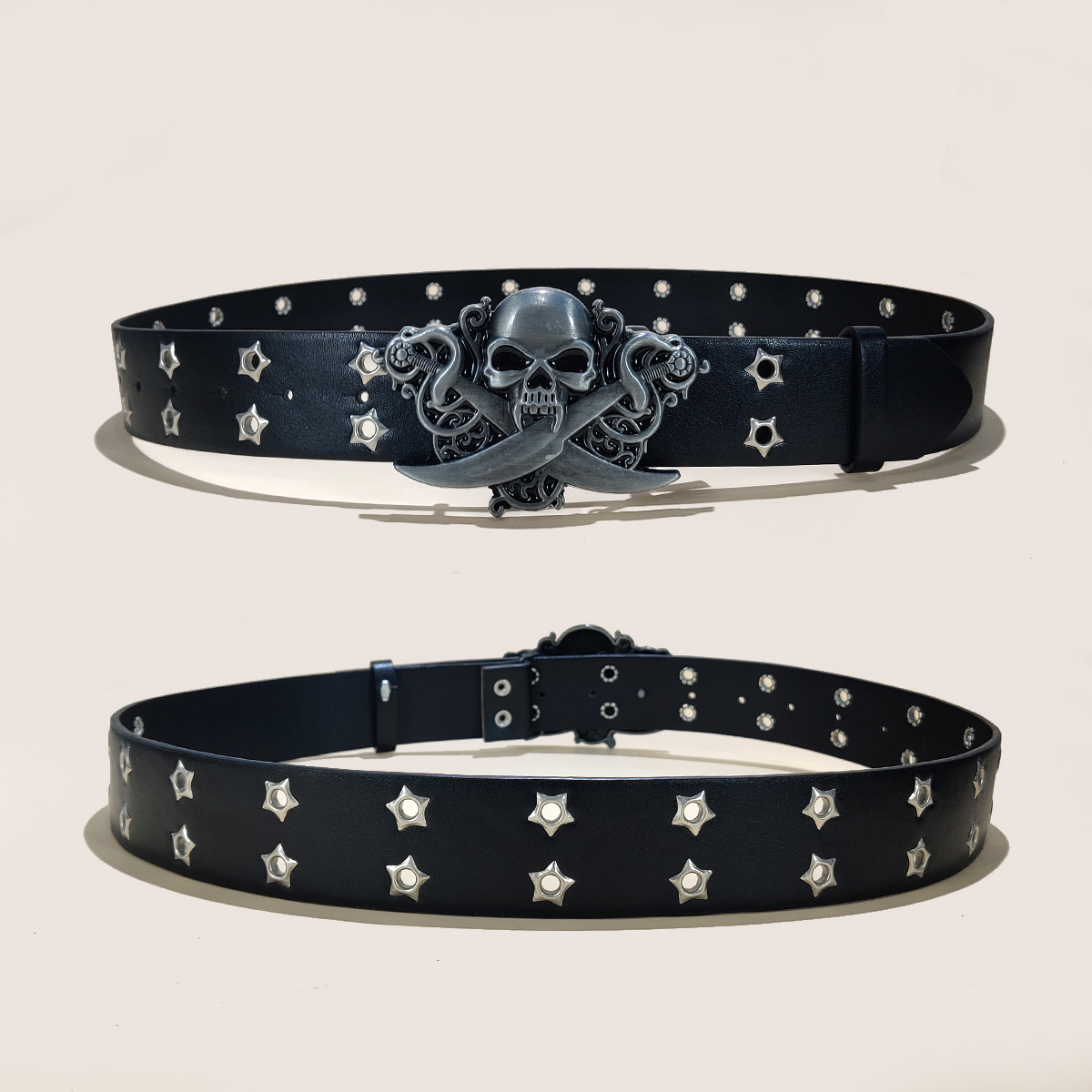 Gothic Men's Belts High-end Lu - Streetwear Brand Belts 评论和价格