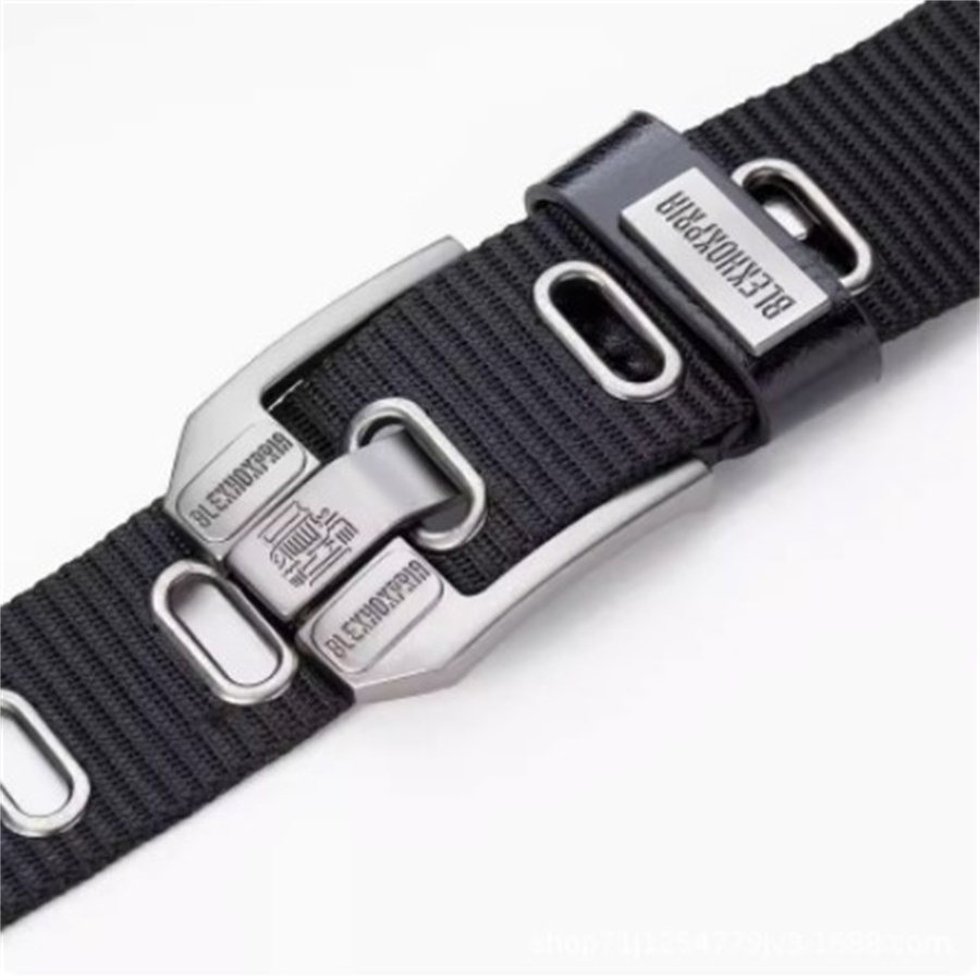 Men Pin Buckle Belt Canvas Bel - Off White Belt 评论和价格