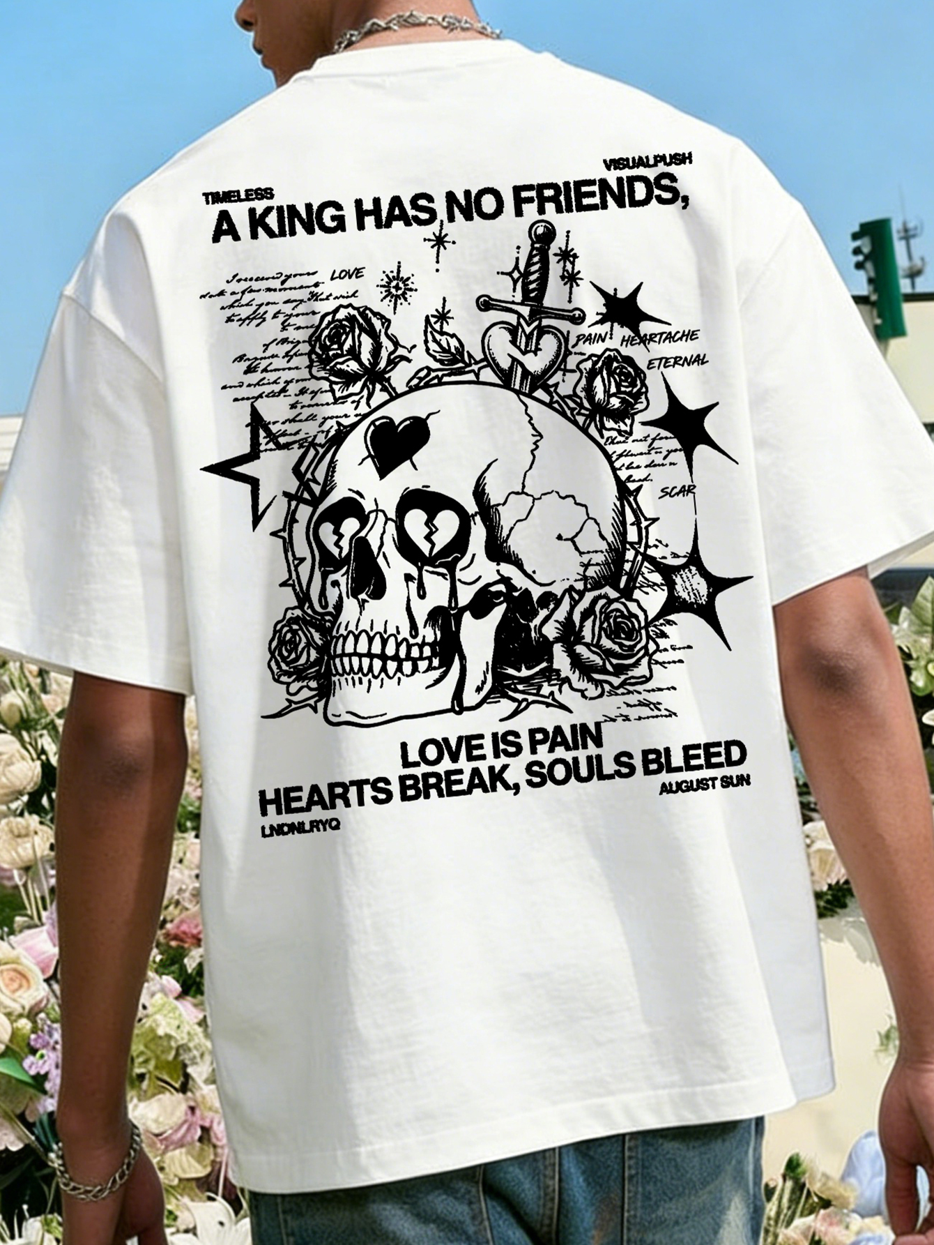 Men's Oversized Gothic Streetw - Streetwear Brand Slogans 评论和价格