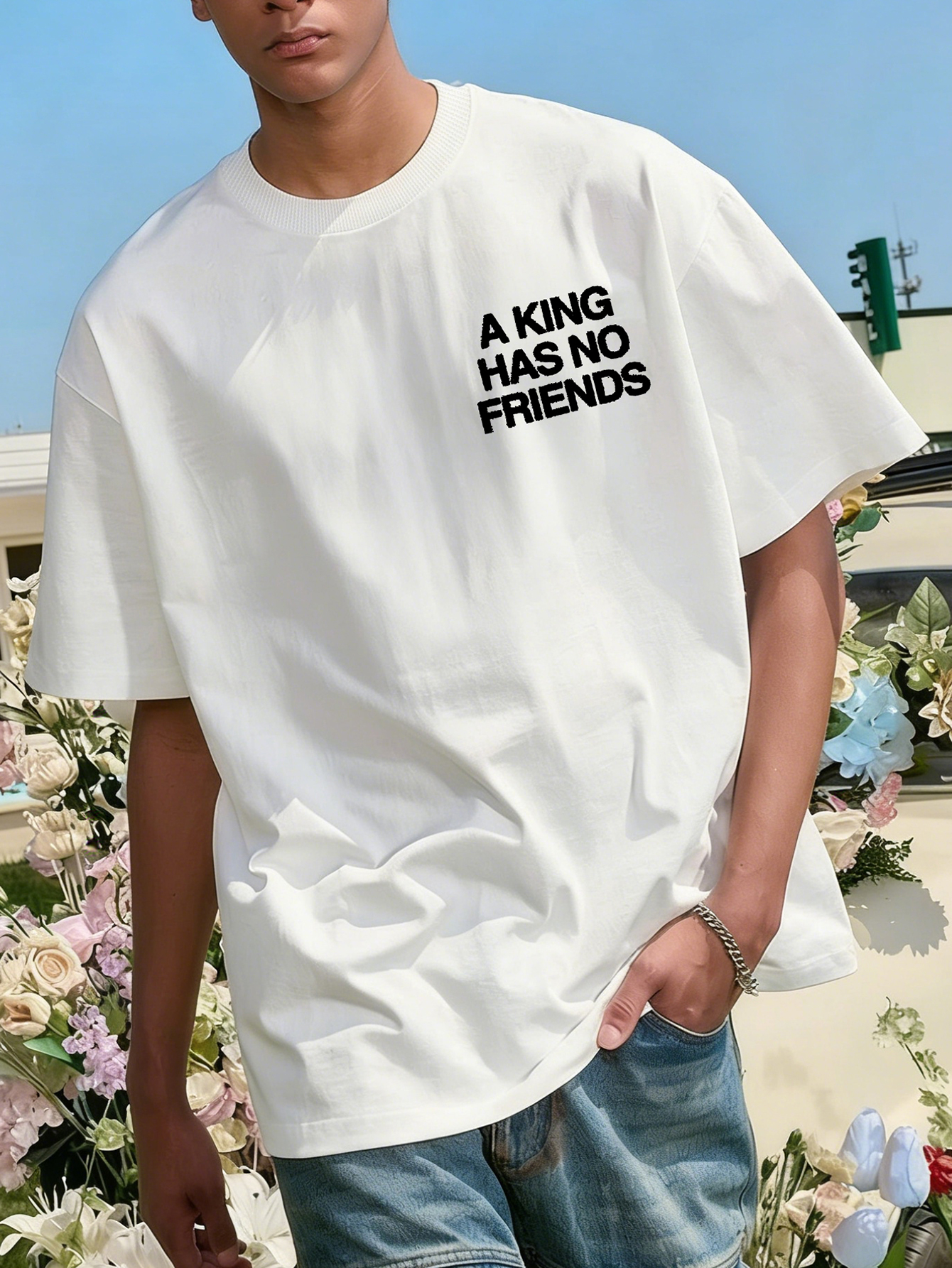 Men's Oversized Gothic Streetw - Streetwear Brand Slogans 评论和价格